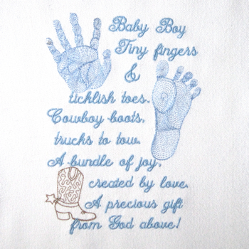 baby footprint poems printable