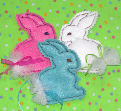 bunny in the hoop softie embroidery treat gifts for Easter